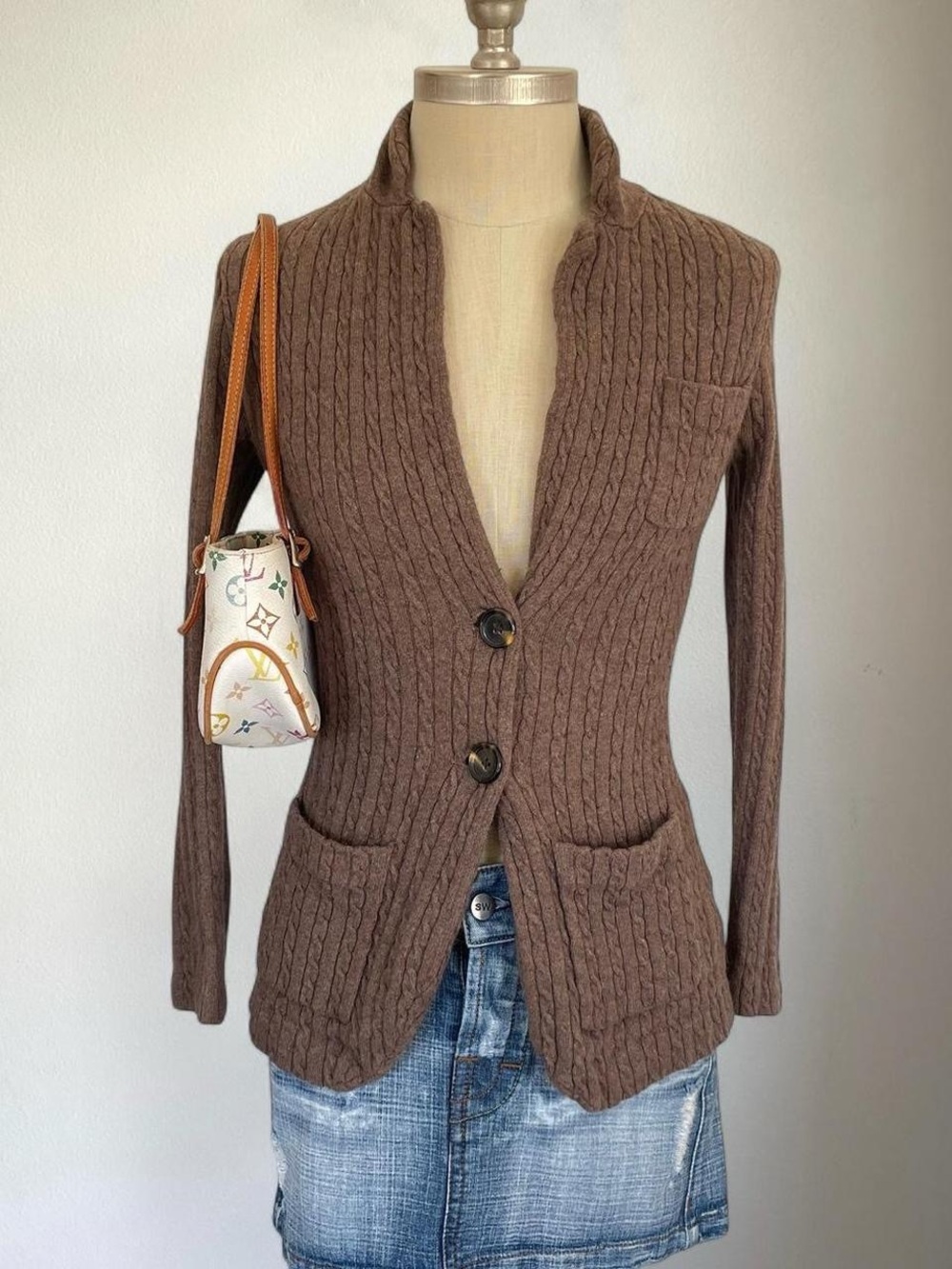 One Girl Who Cable Knit Cashmere Sweater